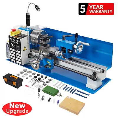 7x14 In Benchtop Micro Metal Lathe With Digital Display 550W Variable Speed Lamp • $559.99