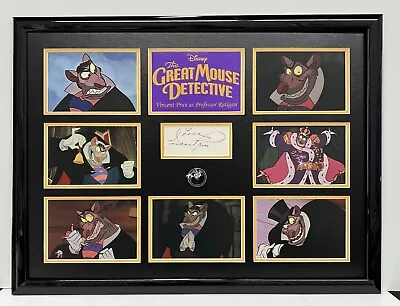 Vincent Price Signed Autographed Frame 24x18 Disneys The Great Mouse Detective • $424.99