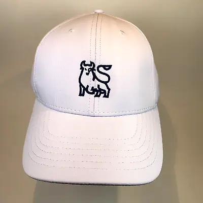 Merrill Lynch Bull Logo Men's Adult Cap Hat - White - Adjustable Strap Back NEW • $16