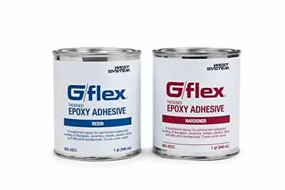$137.02 • Buy West System 655-2 QT G/flex Epoxy Adhesive, Two 1 Qt