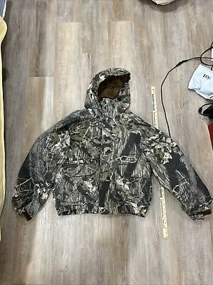 Columbia Jacket Men XL Brown Camo Hunting Mossy Oak Breakup Shell Only • $44.99