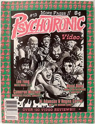 $8.95 • Buy Psychotronic Video #19 Cameron Mitchel Royal Dano Leo Fong Al Adamson