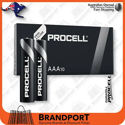 10x AAA DURACELL Procell Industrial Alk Battery 1.5V LR03 PC2400✅AUSeller✅BBD26 • $9.99