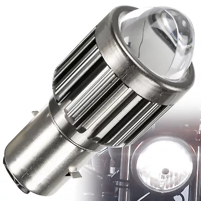 12V-BA20D LED Headlight Bulb With Lens For Motorcycle DRL Hi/Lo Beam Xenon White • $8.99