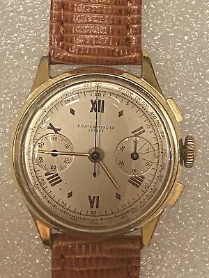 Baume Mercier Vintage Chronograph Manual Wind Unisex Watch • $1200