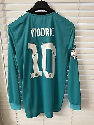 Real Madrid Modric Croatia Player Issue Heat Ready Shirt LG Adidas Jersey • $499