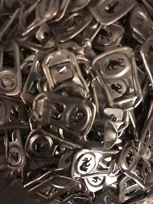 1000 Silver Square Red Bull Can Ring Pulls For Crochet Or Art & Crafts Tin • £9.90