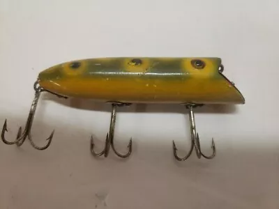 Vintage Heddon Basser Fishing Lure Wood Excellent Condition • $99