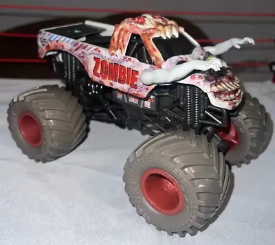 Zombie Hot Wheel Monster Truck Jam 2013 Plastic & DieCast 5” X 8” • $10.95