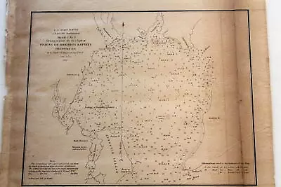 1851 Rare U.s. Coast Survey Map Of Donohos Battery-a.d. Bache • $10