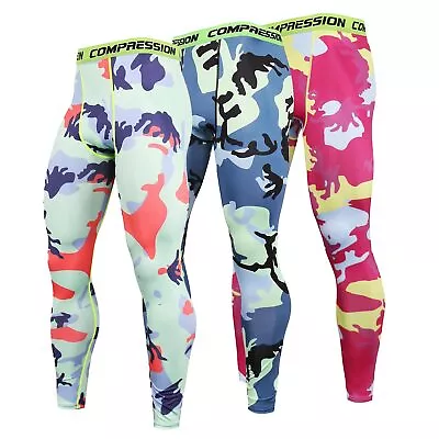 Brazilian Jiu Jitsu Camouflage Theme Spats Compression Pants BJJ MMA No Gi Wear • $14.24