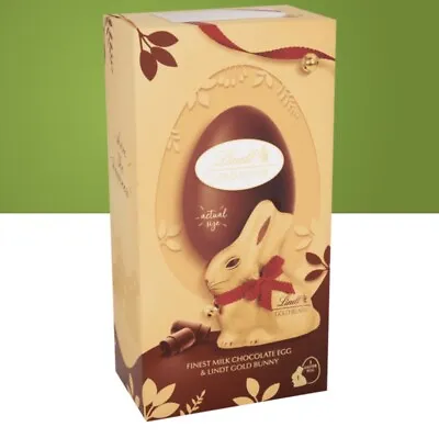 Lindt Gold Bunny Milk Chocolate Easter Egg Medium 195g -Contains Gold Bunny -  • £19.99