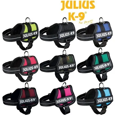 Julius K9® Strong Adjustable Power Harness Reflective Dog Puppy Robust Harnesses • £22.75