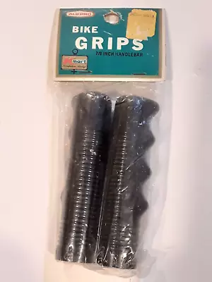 Vintage All Pro Bicycle 7/8  Black Handlebar Bike Grips • $7.99