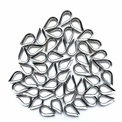 HEVERP 50 PCS M3 Stainless Steel Thimble For 1/8 Inches Diameter Wire Rope • $13.99