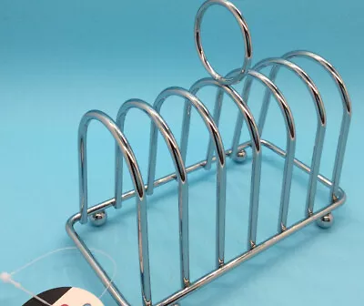 £4.99 • Buy Toast Rack 6 Slices Chrome New House Gift Kitchen Breakfast Catering Brunch