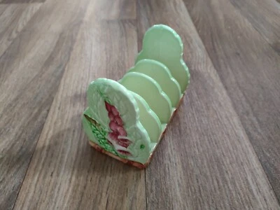 £14.98 • Buy Carlton Ware Foxglove Green Toast Rack. 1952-1962.
