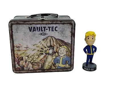 Fallout 4 Promo Collectible Vault-Tec Lunchbox And Vault Boy 5  Bobblehead • £56.99