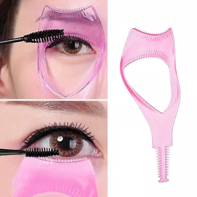 Tool Brush Crystal Mascara Shield Eyelash Comb Applicator Pink Blue Make Up • $1.62