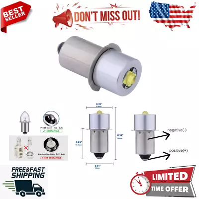 High Power LED Conversion Kit - 3W Super Bulb For 2 C&D Cell Maglite Flashlights • $14.99
