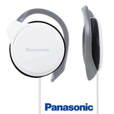 Panasonic RP-HS46E-W White Slim Clip On Mp3 Stereo Headphones Earphones GENUINE • £7.98