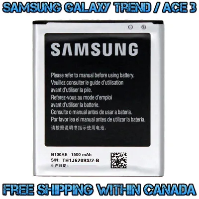 Samsung Galaxy B100AE Battery For S7898 Trend II S7568I Trend S7562C Duos Ace 3 • $9.57