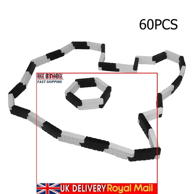 £17.39 • Buy 60pcs Racing Track Drift Runway Field Fence For 1/24 1/28 RC Car (Black White)