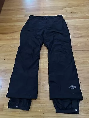 Columbia Omni-tech Mens Medium Snow Pants BLACK Ski Snowboard Outdoor • $17.95