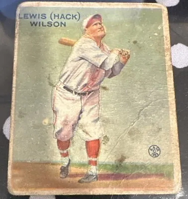 1933 GOUDEY HACK WILSON #211 HOF ROOKIE CARD Ungraded Poor Good • $374.99