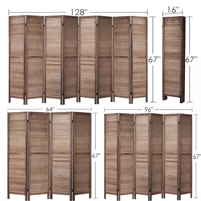 Indoor Room Divider Privacy Screen 4/6/8 Panel Office Divider Convenient Movable • $79.99