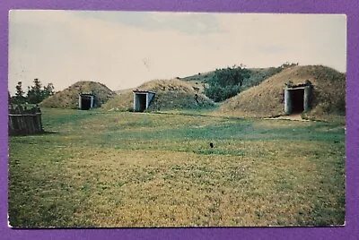 1957 Mandan Indian Village Earth Huts Heart River Missouri River Postcard • $2.49