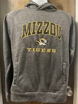 Missouri Tigers Mens Small Hoodie MIZZOU Sweatshirt Gray • $13