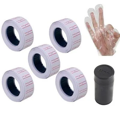 10 Rolls Retail Store 6000pcs White Price Gun Labels Refill For MX 5500 + 1 Ink • $7.99