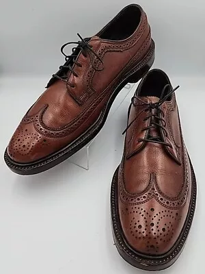 Florsheim Imperial V-Cleat 5-Nail WINGTIP Brown Leather Kenmoor 11B OUTSTANDING  • $95