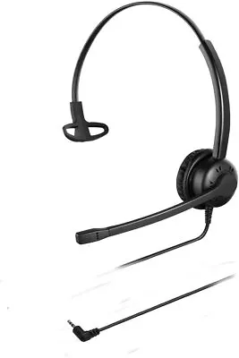 One Ear Telephone Headset 2.5mm Jack Office Headset Call Centre Hospital • £8.99