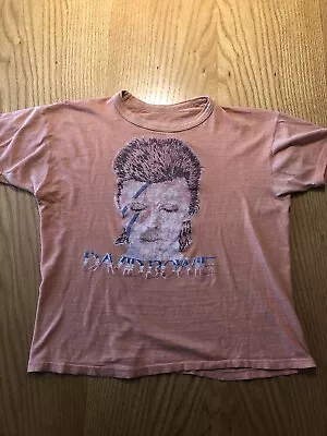 Vintage RARE  1970’s 1973 - 1974 David Bowie Tour Tee T Shirt • $363.49