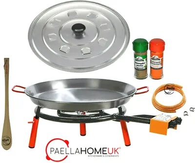 24cm - 30cm Original Paella Pan & 20cm Gas Burner Kit + Authentic Spanish Gift  • £52.79