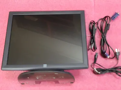 ELO ET1915L 19  POS/Retail Monitor ET1715L-8CWA TOUCHSCREEN W/STAND & Cables • $89