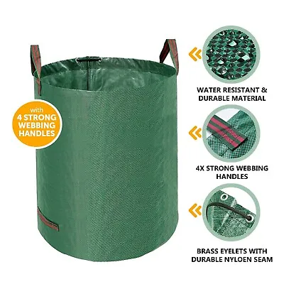 Reusable Garden Waste Bags - Heavy Duty Sacks For Gardening | EPISENT • £9.49