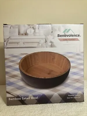 NEW! Benevolence NIB Bamboo Salad Bowl Serving Set • $15