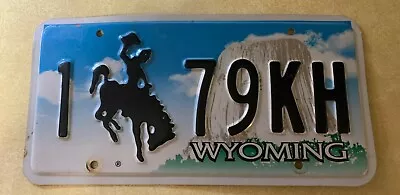 $9.99 • Buy 2003 Wyoming Embossed License Plate (1-79KH) BUCKING BRONCO,Devils Tower