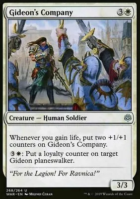 Gideon's Company ~ War Of The Spark [ Excellent ] [ Magic MTG ] • £2.98