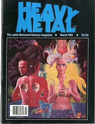 Heavy Metal Magazine  #12  Vol 4   VERY FINE NEAR MINT   March 1981    Klarwein • $30