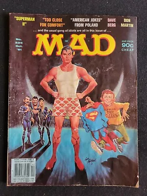 MAD Magazine Issue #226 October 1981 Superman II / Too Close For Comfort Satires • $10