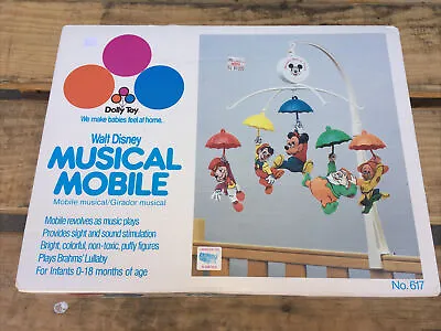 Vtg Dolly Toy Wonderful World Of Disney Musical Mobile Crib/Wall Mount No 617 • $29.99