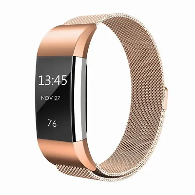 $10.88 • Buy Fitbit Charge 2 Band Stainless Steel Milanese Loop Metal Wristband Watch Strap