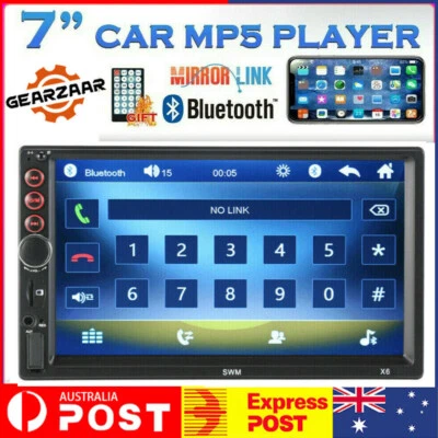 7'' USB Double Din Car Stereo Bluetooth Head Unit Android Touch Screen FM Radio • $38.99
