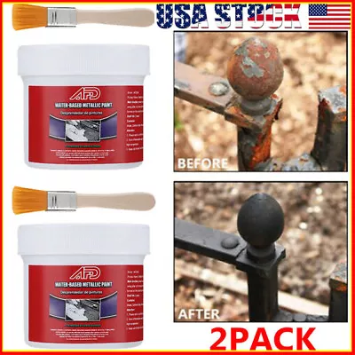 2 Set 100ML Metal Rust Remover Water-based Metallic Paint Rust Conversion Agent • $11.45