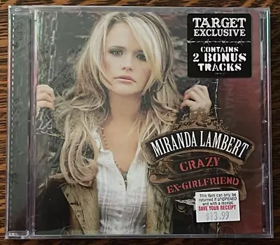 Sealed Cd~ Miranda Lambert~ 2007~ Crazy X Girlfriend~ Hype Sticker~new Old Stock • $14.99