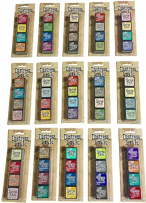 Ranger Tim Holtz Distress Mini Ink Pad Kits - #1-15 Super Bundle Of All 60... • $134.99